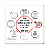 The secret of getting ahead is getting started.  -  Mark Twain  1835 - 1910 - Magnetic Wisdoms