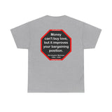 Money can't buy love, but it improves your bargaining position.  -  Christopher Marlowe  1564 - 1593