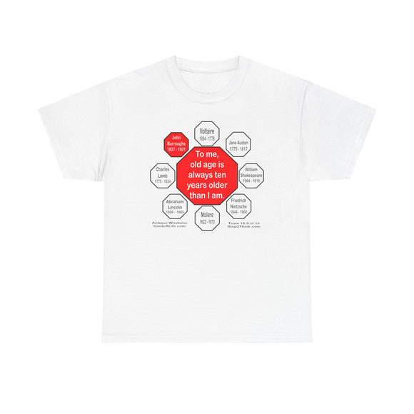To me, old age is always ten years older than I am.  -  John Burroughs  1837 - 1921 – 1865  - RS2T - RW-16.8