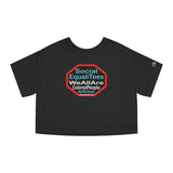 Copy of Copy of SocialEqualiTees because... We All Are Equal. We All Are Colored People.  We All Are Us. We All Are Me. - Champion Women's Heritage Cropped T-Shirt