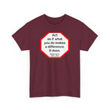 S2T- Act as if what you do makes a difference. It does.  -  William James  1842 - 1910 - blkshrt