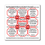 Week/Team 11 of 52 How Fast Can You Read Magnetic Wisdoms Stick Around @Stop2Think.com