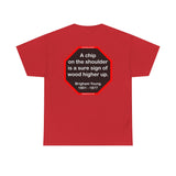 A chip on the shoulder is a sure sign of wood higher up.   -  Brigham Young  1801 - 1877 - S2T