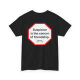 s2t- Suspicion is the cancer of friendship.  -  Petrarch  1304 - 1374