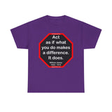 S2T- Act as if what you do makes a difference. It does.  -  William James  1842 - 1910