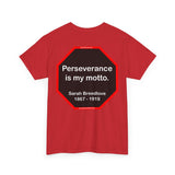 S2TBQM- Perseverance is my motto. - Sarah Breedlove  1867 - 1919