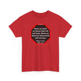 None so deaf as those that will not hear. None so blind as those that will not see.  -  Matthew Henry  1662 - 1714