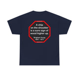 A chip on the shoulder is a sure sign of wood higher up.   -  Brigham Young  1801 - 1877 - S2T