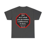 S2T- Act as if what you do makes a difference. It does.  -  William James  1842 - 1910