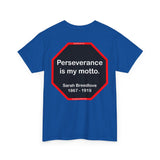 S2TBQM- Perseverance is my motto. - Sarah Breedlove  1867 - 1919