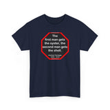 The first man gets the oyster, the second man gets the shell.  -  Andrew Carnegie  1835 - 1919
