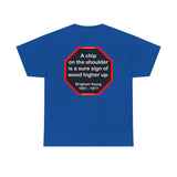 A chip on the shoulder is a sure sign of wood higher up.   -  Brigham Young  1801 - 1877 - S2T
