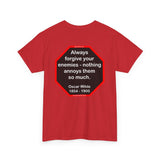 Always forgive your enemies - nothing annoys them so much.  -  Oscar Wilde  1854 - 1900 - blks2t - S2T