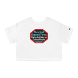Copy of Copy of SocialEqualiTees because... We All Are Equal. We All Are Colored People.  We All Are Us. We All Are Me. - Champion Women's Heritage Cropped T-Shirt