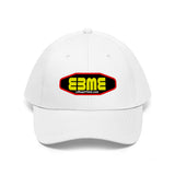 E3ME@Stop2Think.com (Yellow) Encourages, Educates and Entertains with Motivational Education!  Unisex Twill Hat