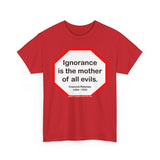 s2t- Ignorance is the mother of all evils.   -  Francois Rabelais  1494 - 1553