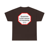 s2t- Suspicion is the cancer of friendship.  -  Petrarch  1304 - 1374