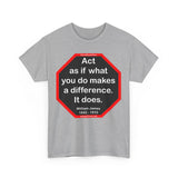 S2T- Act as if what you do makes a difference. It does.  -  William James  1842 - 1910