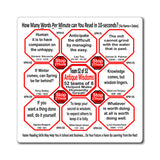 Week/Team 52 of 52 How Fast Can You Read Magnetic Wisdoms Stick Around @Stop2Think.com