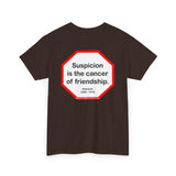 s2t- Suspicion is the cancer of friendship.  -  Petrarch  1304 - 1374