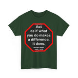 S2T- Act as if what you do makes a difference. It does.  -  William James  1842 - 1910