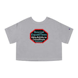 Copy of Copy of SocialEqualiTees because... We All Are Equal. We All Are Colored People.  We All Are Us. We All Are Me. - Champion Women's Heritage Cropped T-Shirt