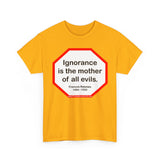s2t- Ignorance is the mother of all evils.   -  Francois Rabelais  1494 - 1553