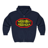 WeAllAreMe.us Zip Hoodie — Bold Retro Logo Full-Zip Sweatshirt