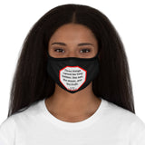 Three things cannot be long hidden: the sun, the moon, and the truth.  -  Buddha  567 BC - 484 BC   ---   Stop2Think Before You Speak, Make a Statement Face Mask-blk   ---   Fitted Polyester Face Mask