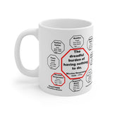 The dreadful burden of having nothing to do.  -  Nicolas Despreaux  1636 - 1711 - Drink Wisely in MugWisdom - Ceramic  11oz cup