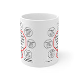 MW-1.5- Write your injuries in dust, your benefits in marble.  -  Benjamin Franklin 1706 - 1790 - MugWisdom.com Ceramic  11oz