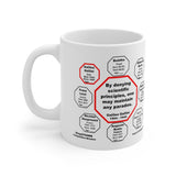 MW-23.8- By denying scientific principles, one may maintain any paradox.   -  Galileo Galilei  1564 - 1642 - Drink Wisely in MugWisdom - Ceramic  11oz cup