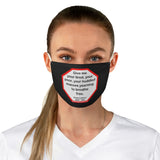 Give me your tired, your poor, your huddled masses yearning to breathe free.  -  Emma Lazarus  1849 - 1887  - B4Uspeak Make a Statement Fabric Face Mask blk