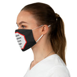 Freedom is a system based on courage.  -  Charles Peguy  1873 - 1914  - B4Uspeak Make a Statement Fabric Face Mask blk
