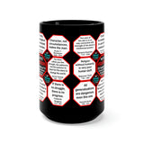 TEAM 10 OF 52 TEAMS THAT MAKE HUMANITY GREAT! ...DRINK WISELY IN MUG WISDOMS ...15oz Black Ceramic Mug